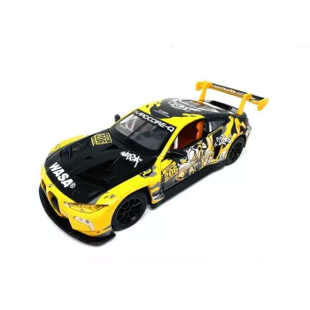 PULIO 1:24 BMW M4 GT3 die-cast model automobila sa svjetlom i zvukom, pull-back akcija, otvarajuća vrata