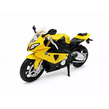 PULIO motocikl MSZ 1/12 BMW S1000 RR žuti diecast model