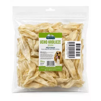 PTI PETITTO zečje uši za pse bez krzna, 500 g