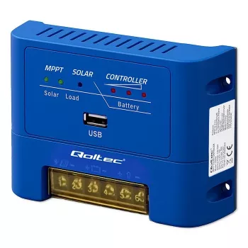QOLTEC MPPT 15A solarni regulator punjenja 12V/24V za LiFePO4, Gel, AGM, Flooded, Sealed Lead-Acid s LCD-om i RS485