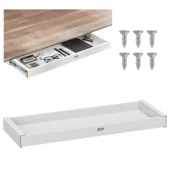 ERGO OFFICE plitka ladica ispod stola ER-302 W bijela