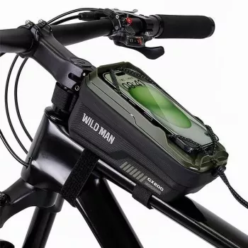 WILDMAN GX200 biciklistička okvirna torba s držačem za mobitel, zelena