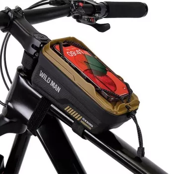 WILDMAN GX200 torba za okvir bicikla s držačem za telefon, Desert