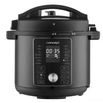 CONCEPT CK8000 multikuhalo s funkcijom friteze na vrući zrak, lonac 6L, košara 3,5L, 1500W, 10 programa, crno/srebrno