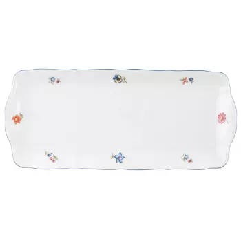 SELTMANN SONATE NOSTALGIA pravokutna plitica za posluživanje 35 x 17,5 cm, bijeli tvrdi porculan
