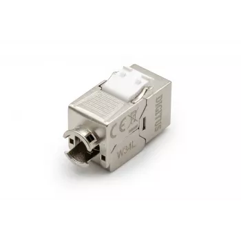 DIGITUS DN-93615-D CAT 6A keystone modul, oklopljen, bez alata, 10GBase-T, 500 MHz, cink lijevani, pozlaćeni kontakti, T568A/B, PoE++ spreman