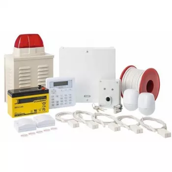 ABUS AZAA10200 Terxon SX Alarm System Set, 8 Wired Zones, 1 Tamper Zone
