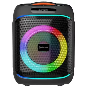 DENVER BPS-170 400W Bluetooth Party Speaker with RGB Lights, TWS, Karaoke, FM Radio, USB/SD/AUX/Mic Inputs