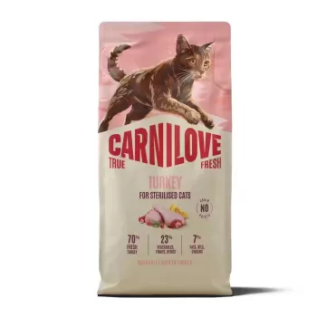 CARNILOVE TRUE FRESH Cat Dry Turkey for Sterilised Adult All Breeds 400 g