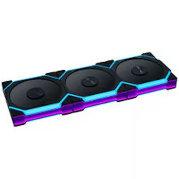 Lian Li UNI FAN SL FLEX Wireless ARGB Reverse Blade 120mm PWM ventilator, 3 komada s kontrolerom, crni