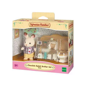 Sylvanian Families Chocolate Rabbit Brother set za kupaonicu