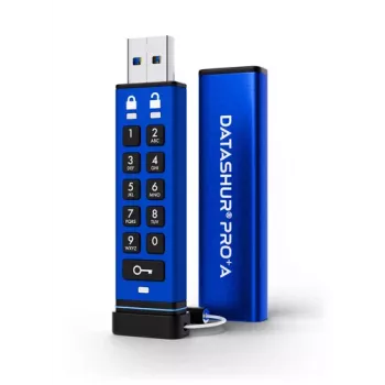 iStorage datAshur PRO+A 128GB USB 3 Flash Drive, 256-bit (IS-FL-DA3A-256-128)