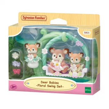 Sylvanian Families bebe srna s ljuljačkom s cvijećem, set za igru