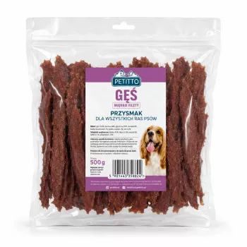 PETITTO Soft Goose Fillets for Dogs 500g