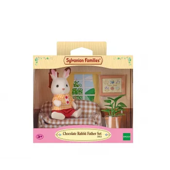 Sylvanian Families otac čokoladni zec, set dnevne sobe