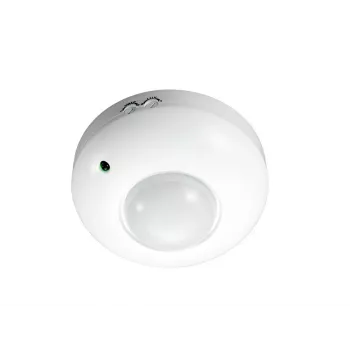 MACLEAN MCE19 stropni PIR senzor pokreta – 360° detekcija, 1200 W opterećenje žarulja / 300 W LED opterećenje, podesivo vrijeme i lux, bijeli