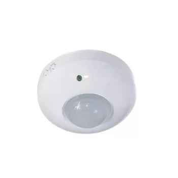 MACLEAN MCE19 stropni PIR senzor pokreta – 360° detekcija, 1200 W opterećenje žarulja / 300 W LED opterećenje, podesivo vrijeme i lux, bijeli