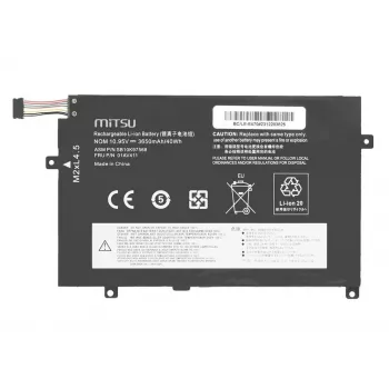 MITSU Battery 01AV411 for Lenovo ThinkPad E470 E475 3650 mAh (40 Wh) 10.95V