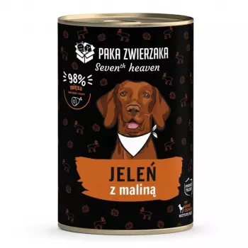 Paka Zwierzaka Seventh Heaven jelen s malinom 400g mokra hrana za pse