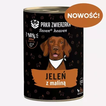 Paka Zwierzaka Seventh Heaven jelen s malinom 400g mokra hrana za pse