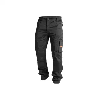 ACTIFLEXTROUSERS 58 - radne hlače 4-Way stretch s CORDURA® ojačanjima, KneeGuard™ sustav, crne, veličina 58