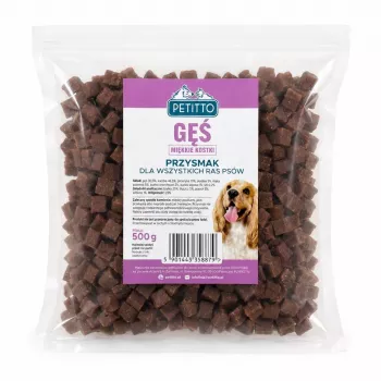 PETITTO kalcijeve kocke s guskom za pse 500g