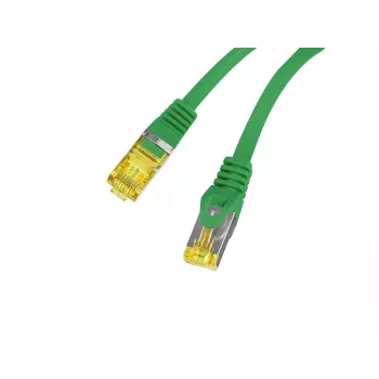 Lanberg PCF6A-10CU-2000-G Cat.6A S/FTP LSZH bakreni patch kabel 20m zeleni Fluke Passed