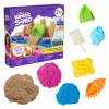 Kinetic Sand Beach Adventure set – 907g pijeska u 3 boje s kalupima, alatom i podlogom za igru