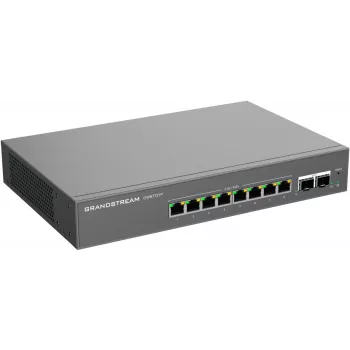 Grandstream GWN7721P Layer 2 Lite upravljani 2,5-gigabitni PoE+ preklopnik, 5 portova (4x 2,5G PoE+, 1x 2,5G), 60W budžet, bez ventilatora, upravljanje putem oblaka/weba