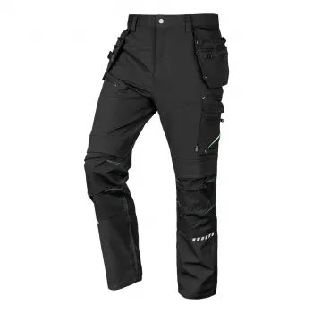NEO TOOLS Mix&Match radne hlače 4-smjerni stretch s Cordura ojačanjima i džepovima za alat, crne, veličina XXXL