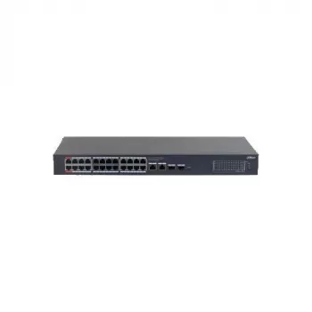 Dahua CS4228-24GT-375 24-portni Gigabit PoE upravljani switch, 2x Gigabit RJ45 + 2x SFP uplink, 375 W PoE budžet, Layer 2