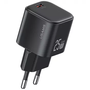 USAMS 25W GaN USB-C brzi punjač - bijeli