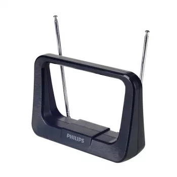 Phil sobna antena DVB-T/T2 s 1,8m koaksijalnim kabelom, 75 Ohm, 3G/4G filtar, crna