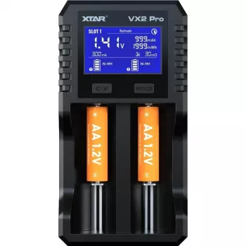 XTAR VX2 PRO SET punjač baterija, 3,7V/1.5V/1.2V