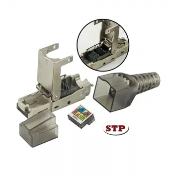 Techly 101911 RJ45 Cat6a 10G modularni utikač bez alata, STP