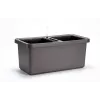 URBALIVE BERBERIS DUO samozalijevajuća posuda za biljke 78 x 39 cm siva