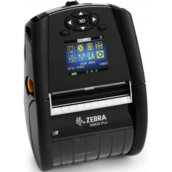 Zebra DT pisač ZQ620 Plus 3 inch/72 mm Healthcare, engleski fontovi, Wi-Fi 6 Dual Radio (802.11AX/BT5.x), linered platen 0,75 inch jezgra, grupa E, kopča za remen
