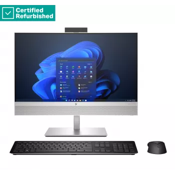RENEW SILVER HP Elite 840 G9 AIO All-In-One 24 - i7-14700, 16GB, 512GB SSD, 23.8 FHD Non-Touch AG, FPR, Height Adjustable, USB Mouse, Win 11 Pro, 1 years