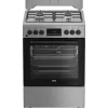 BEKO štednjak FBM62320SDS, širina 60 cm, A, plin/struja, LED zaslon