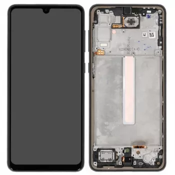 SM-A336B Galaxy A33 5G LCD zaslon osjetljiv na dodir s prednjim poklopcem, Awesome Black