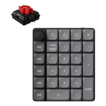 KEYCHRON K0 Max - Milk POM Red - bežična numerička tipkovnica