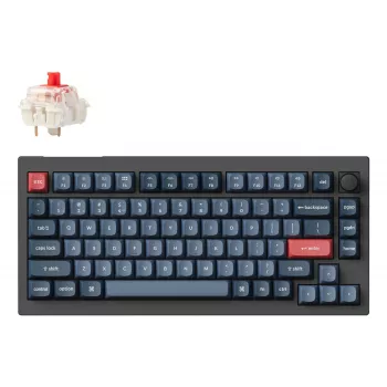 Keychron V1 Max RGB - US raspored - Hot-Swappable Gateron Jupiter Red bežična tipkovnica