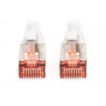 DIGITUS CAT6 S/FTP patch kabel, 0,5 m, sivi