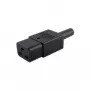 Microconnect C19PLUG mrežni kabel, crni, C19 spojnica