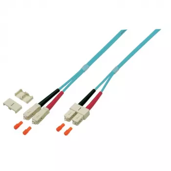 EFB Elektronik O0318.2 dupleks optički patch kabel, SC-SC, OM4 50/125 µm, LSZH, 2 m, ljubičasti