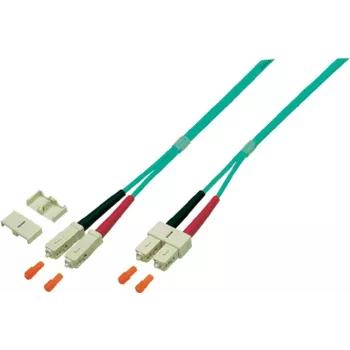 EFB Elektronik O0318.2 dupleks optički patch kabel, SC-SC, OM4 50/125 µm, LSZH, 2 m, ljubičasti