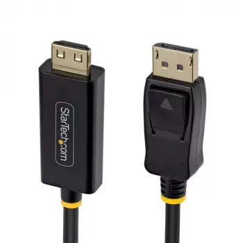 StarTech.com 4,5 m DisplayPort na HDMI adapter kabel s konektorima za hvatanje, 4K 60Hz HDR, crni