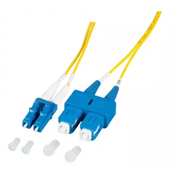 EFB Elektronik O0360.1-1.2 optički patch kabel 1 m LC Duplex na SC Duplex OS2 Singlemode žuti