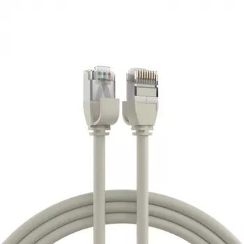 EFB Elektronik RJ45 patch kabel Cat.6A U/FTP TPE 4mm Ultraflex sivi 1m