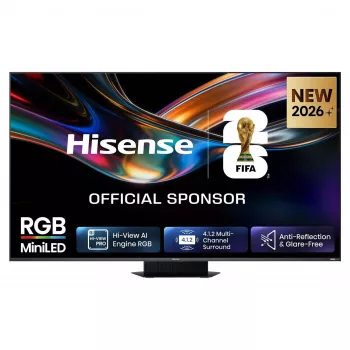 Hisense 65UR9DS 65-inch 4K UHD RGB MiniLED Smart TV, 3840x2160, 170Hz, 6ms, HDR, HDMI, USB-C, LAN, WiFi, Bluetooth, Black/Grey